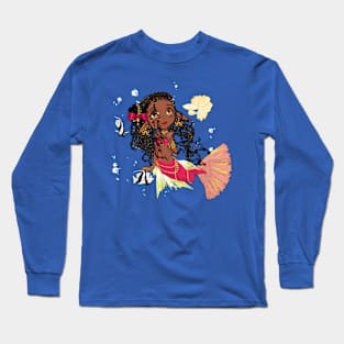 POC Red and Yellow Mermaid Long Sleeve T-Shirt